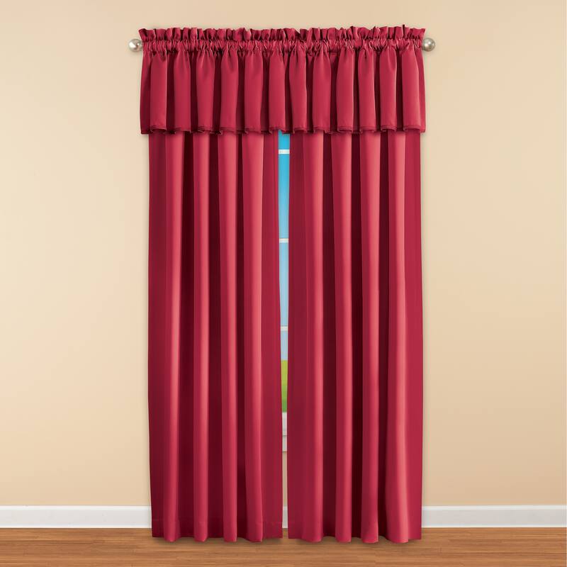 Madison Room-Darkening Solid Color Window Valance - 54" x 18"