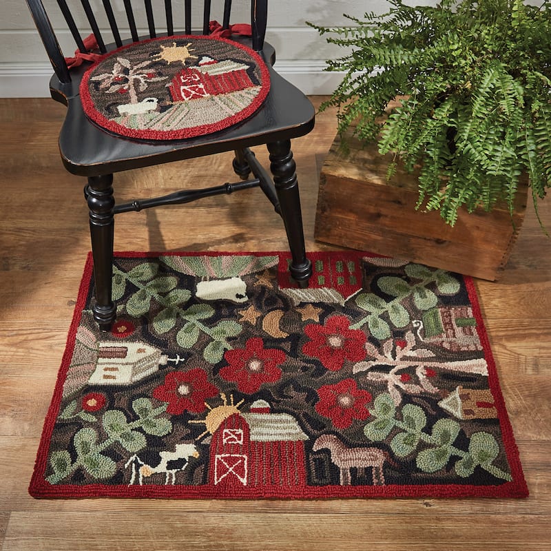 Park Designs Farm Life Hooked Rug 2' x 3' - 2' x 3'