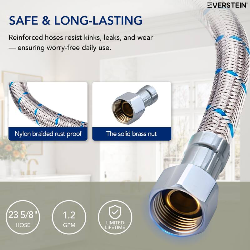 2-Pack Single Lever Handle Bathroom Sink Faucet Single Hole Basin Faucet