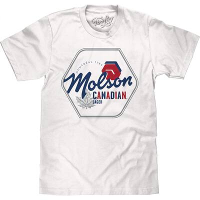 Molson Canadian Lager Hexagon Logo TShirt