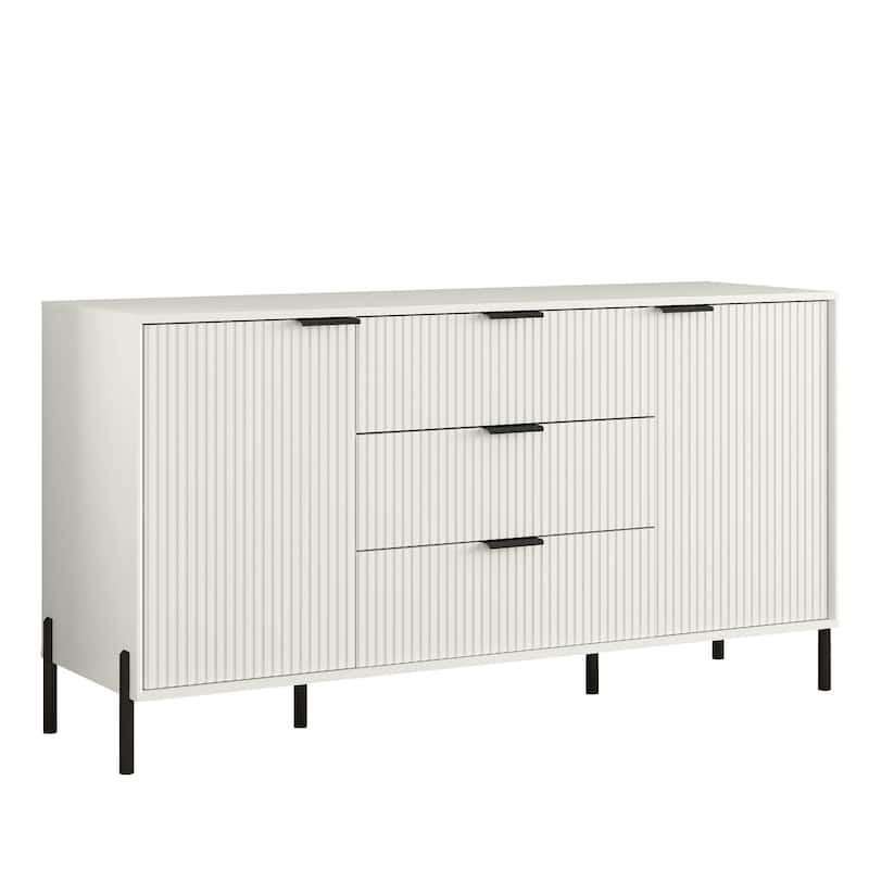58" Premium Storage Cabinet Dresser - Versatile and Stylish