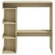 preview thumbnail 11 of 48, vidaXL Bar Table with Storage Rack 39.4"x19.7"x40" Engineered Wood - 39.4" x 19.7" x 40"