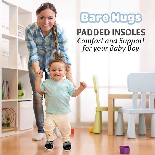 See More Colors and Sizes BARE HUGS Baby Boys Soft Infant Boat Shoe Style Loafer