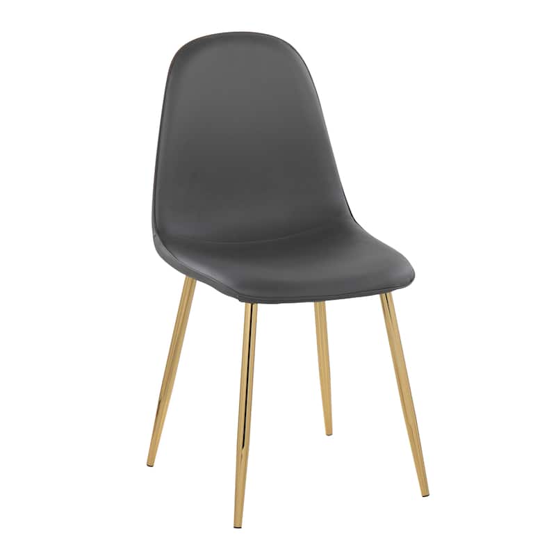Silver Orchid Stone Gold Dining Chair - Set of 2