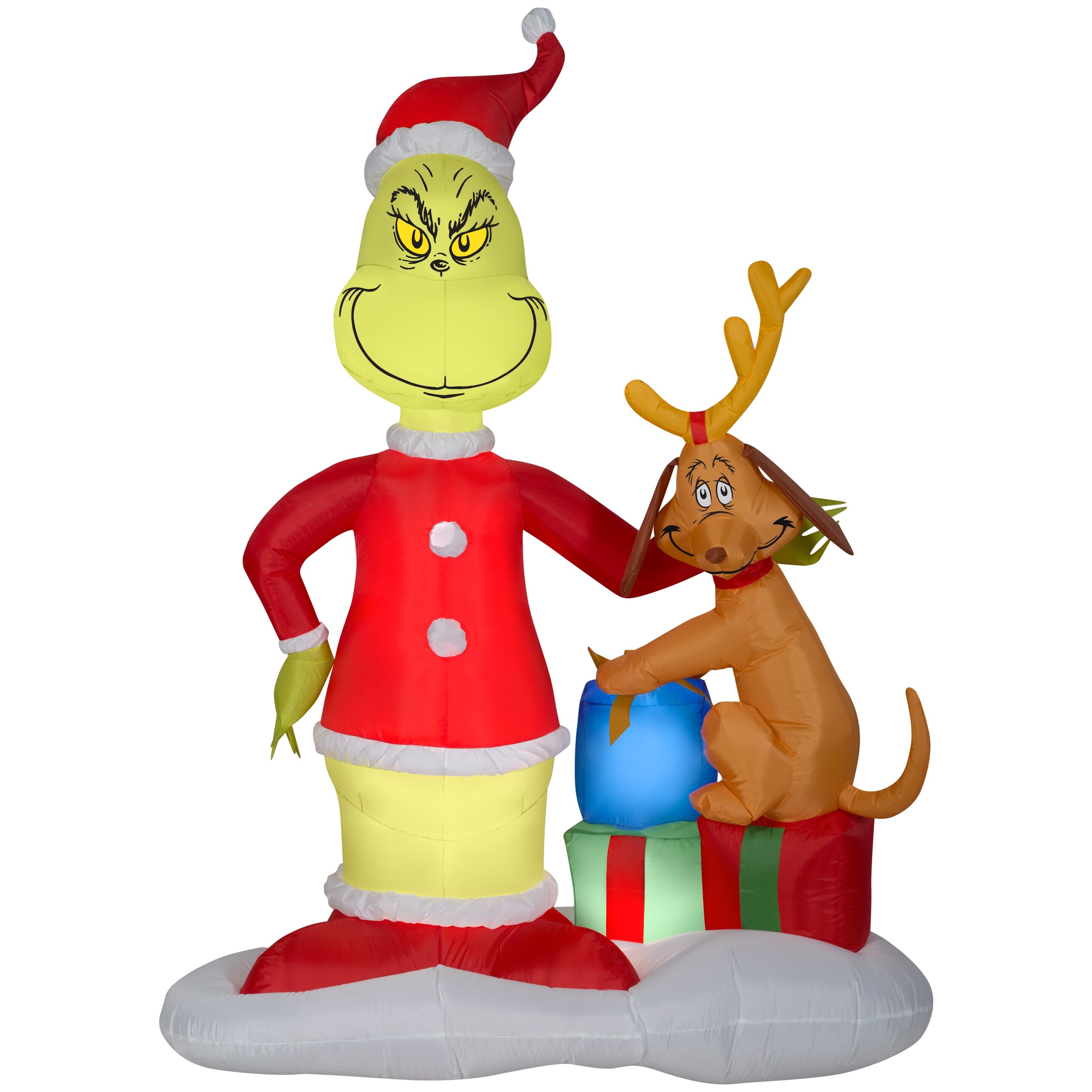 NEW Gemmy Dr. Seuss The Grinch Car Buddy Christmas Airblown Inflatable RARE