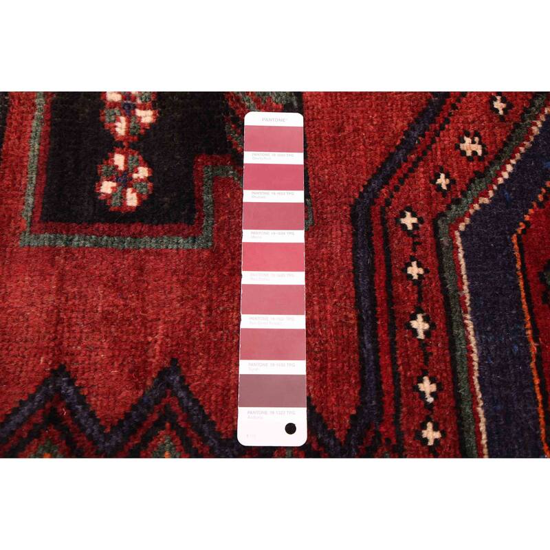 ECARPETGALLERY Hand-knotted Anatolian Vintage Red Wool Rug - 4'5 x 8'4