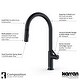 preview thumbnail 7 of 8, Karran QT-812 Top Mount 33 in. Large Single Bowl Quartz Kitchen Sink in Black With Kitchen Faucet in Matte Black