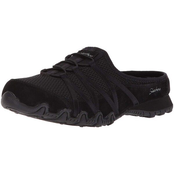 skechers mesh bungee slip on