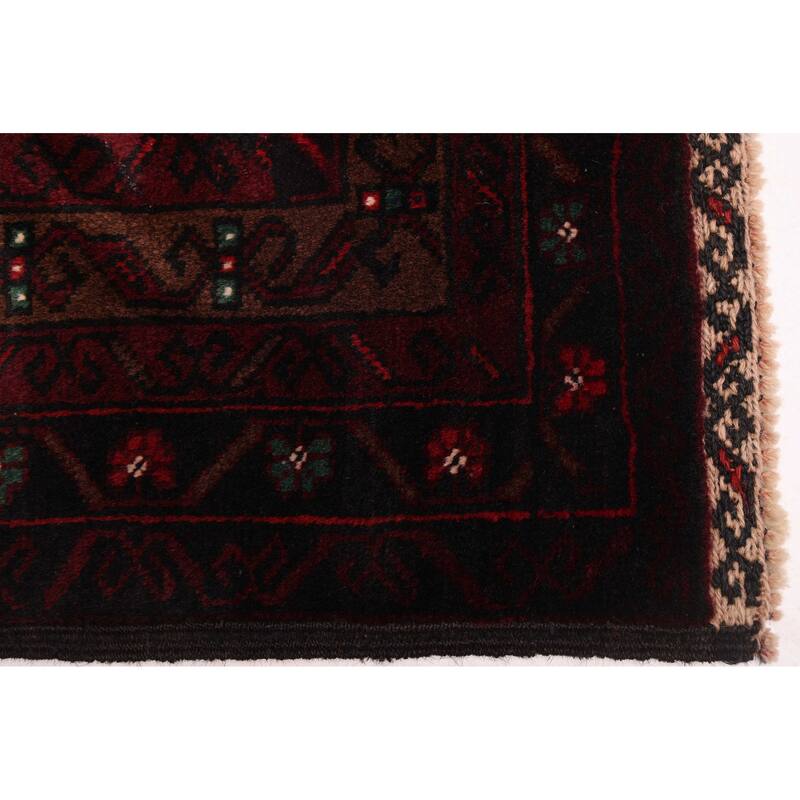 ECARPETGALLERY Hand-knotted Teimani Black, Brown Wool Rug - 3'8 x 6'8