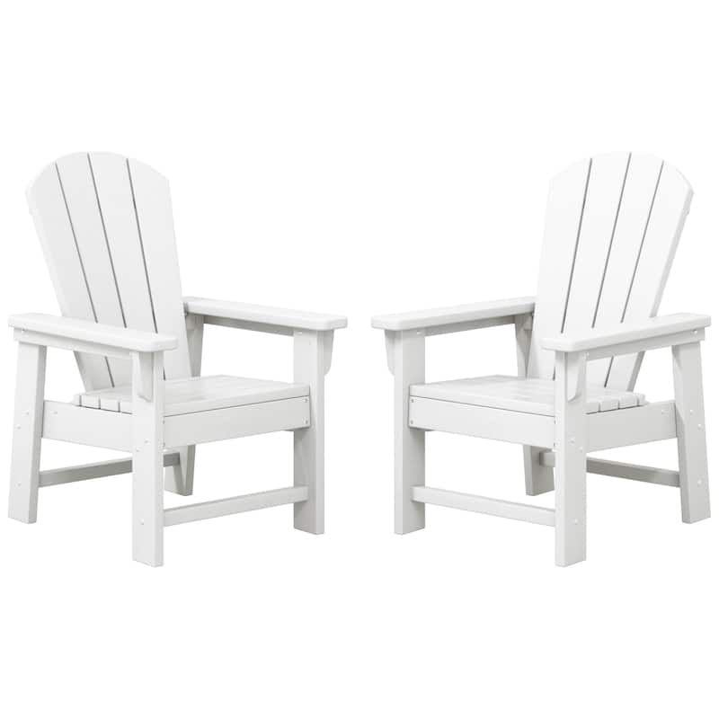 Laguna Kids Outdoor Poly Adirondack Chair (Set of 2) - White