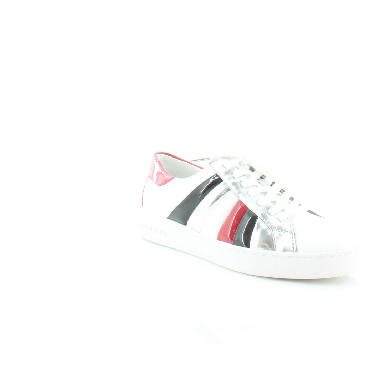 michael kors red and white sneakers