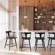 preview thumbnail 2 of 11, Poly & Bark Enzo 23.5" Seat Height Counter Stool - Solid Oak Wood