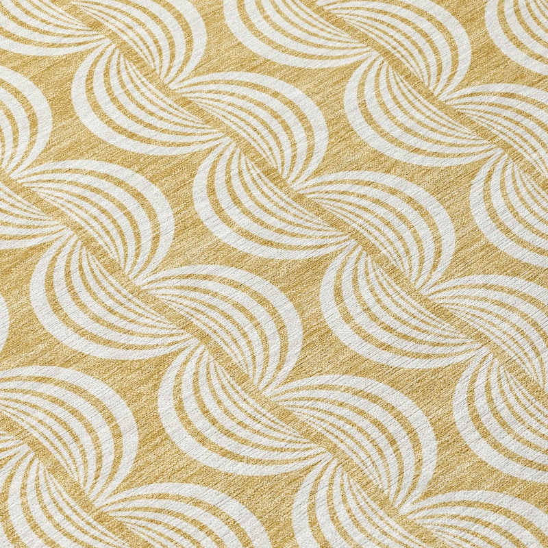 Machine Washable Indoor/ Outdoor Contemporary Chantille Rug