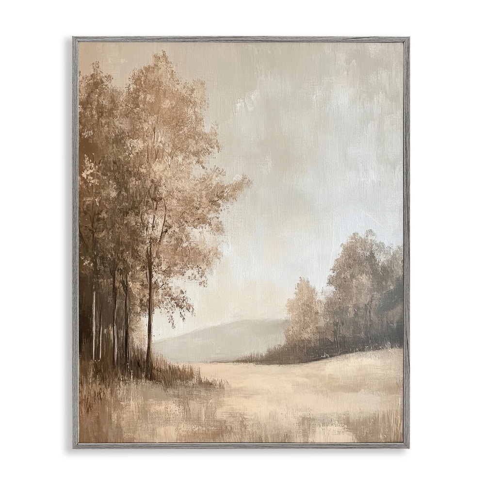 Stupell Country Nature in Winter Framed Giclee Art Design By Petal Prints Design