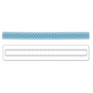 Fustella Sizzix Sizzlits A Strisce Decorative #2 Di Stephanie Ackerman. Motivo A Capesante Da 5,1 Cm Per Bordi Carta, Scrapbooking E Album. - 4