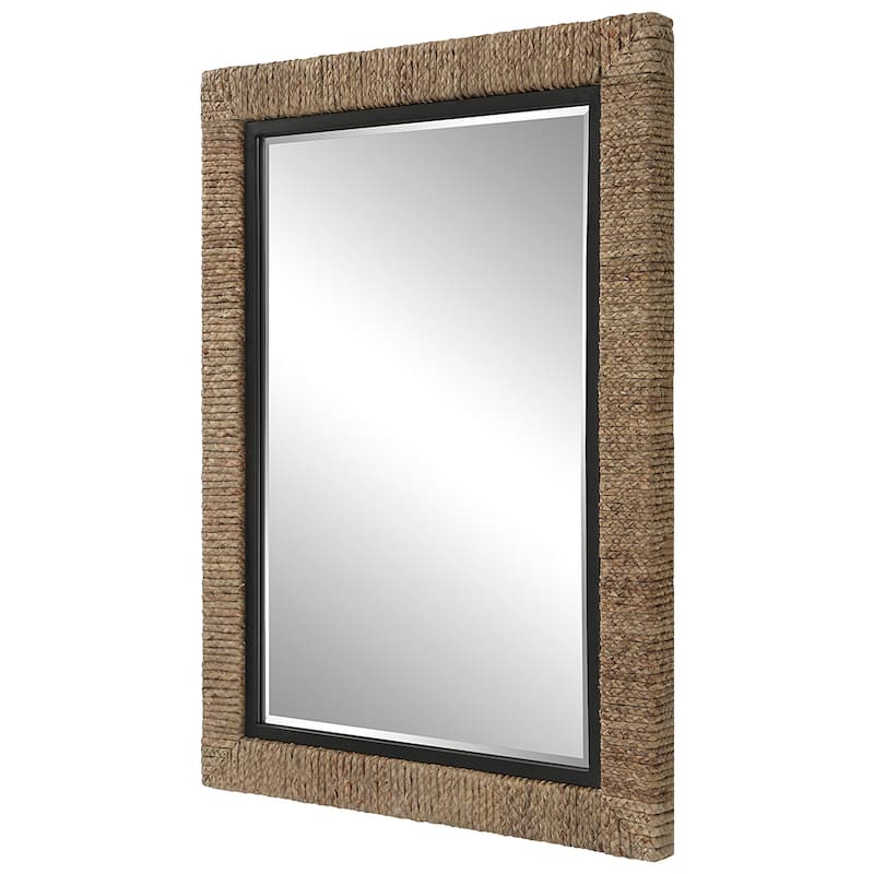 Uttermost Island Braided Straw Mirror - 29.5"x 41.375"