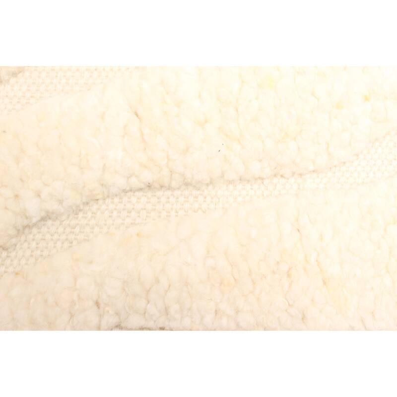 ECARPETGALLERY Hand-knotted Tangier Cream Wool Rug - 5'6 x 7'11