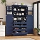 preview thumbnail 1 of 30, Roomfitters 71 Inch Freestanding Kitchen Pantry with 8 Pull-Out Trays and Door Shelves, Shaker Cabinet