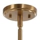preview thumbnail 8 of 7, Uttermost Lassen 8 Light Brass Chandelier - 36"W x 20.25"H x 36"D