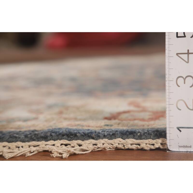 Heriz-Serapi Octagon Rug Hand-Knotted Wool Carpet - 6'0" x 5'11"