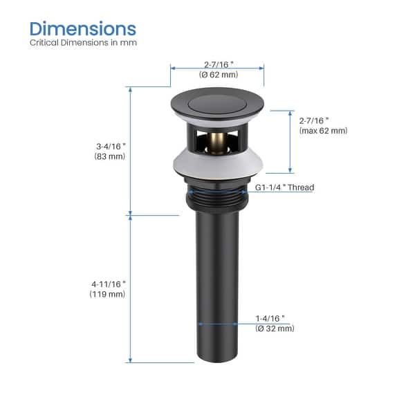 dimension image slide 14 of 15, Luxury Single Hole Bathroom Faucet