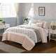 preview thumbnail 32 of 68, Madison Park Vanessa 6 Piece Cotton Percale Quilt Set with Throw Pillows