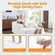 preview thumbnail 36 of 49, Upholstered Velvet Boneless Couch Sleeper Sofa Bed