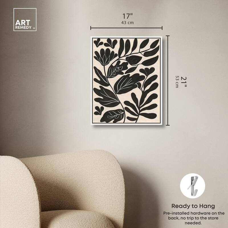 Ebony Eden Essence I Canvas by Art Remedy