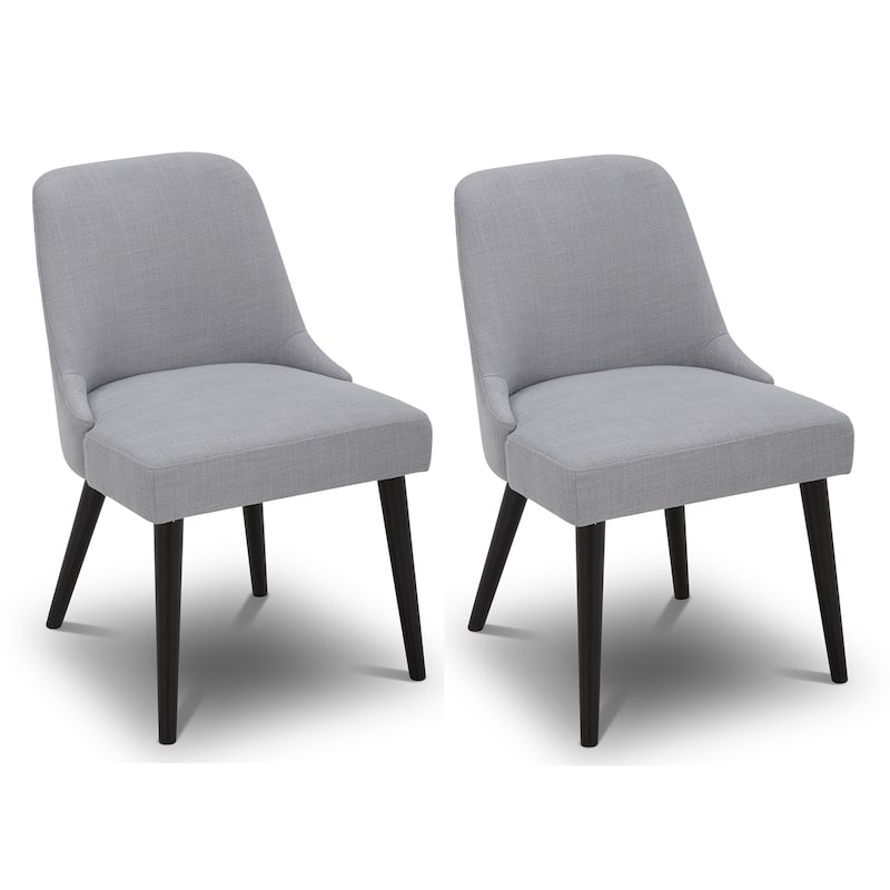 Spruce & Spring Lan Mid-Century Modern Dining Chair Set of 2 - Light Grey