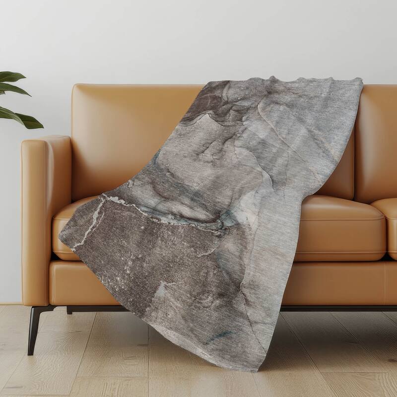 Premium Machine Washable Contemporary Sherpa Throw Blanket
