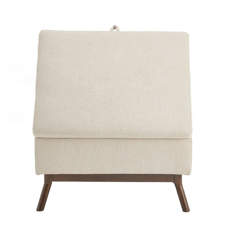 Versatile Mid-century Modern Storage Ottoman for Various Rooms and Purposes