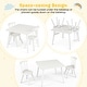 preview thumbnail 19 of 18, Gymax 3PCS Toddler Furniture w/Pine Wood Frame Curved Backrest Round