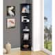 Q-Max 5-tier Wood Display Corner Bookcase