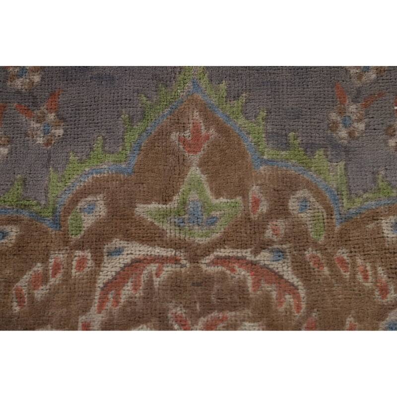 Over-Dyed Tabriz Persian Vintage Area Rug Hand-Knotted Wool Carpet - 8'1"x 10'8"