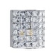 preview thumbnail 17 of 19, Jayne Deco 3-Light Metal/Crystal Classic Glam LED Vanity Light, by JONATHAN Y