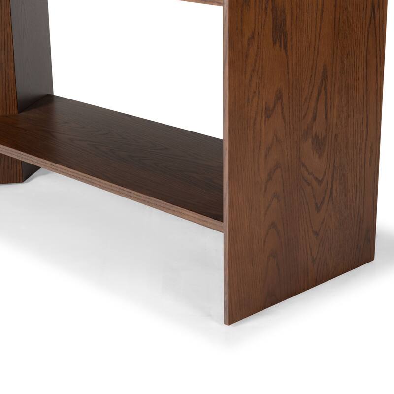 SAFAVIEH Couture Norrington Wood 5 Shelf Bookshelf - 38"W x 15"D x 76"H