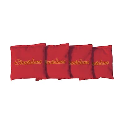 California State University Of Stanislaus Warriors Red Cornhole Bags