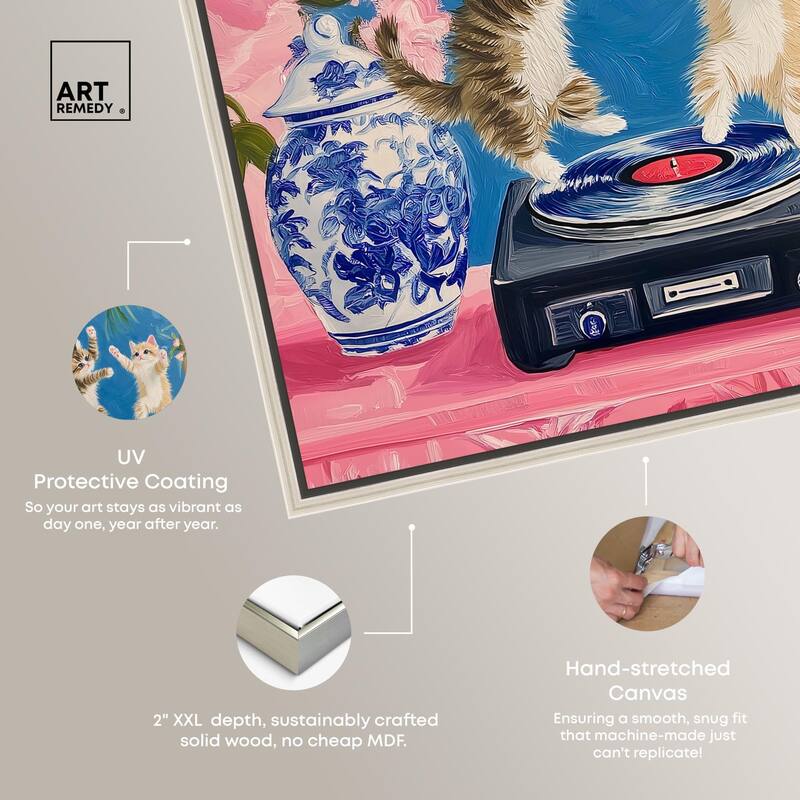 Turntable Twirlers Canvas by Art Remedy
