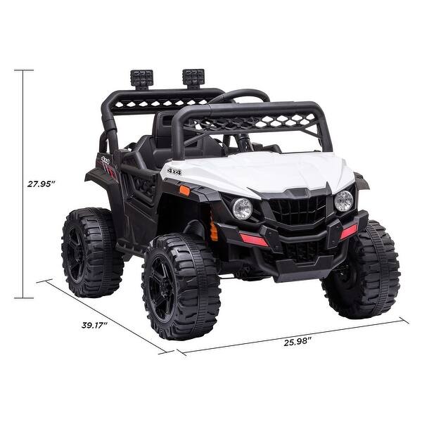 dimension image slide 0 of 4, Lorise 12V Battery Powered Kids Ride on Car with Remote Control