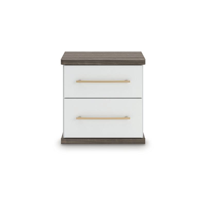 Signature Design by Ashley Nendalane Brown/White Nightstand