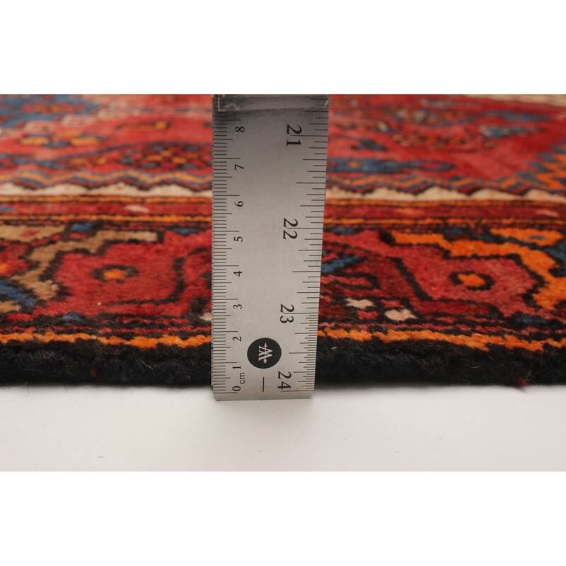 ECARPETGALLERY Hand-knotted Andelz Red Wool Rug - 4'2 x 10'4