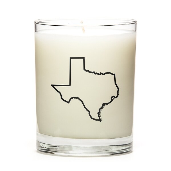 State Outline Candle, Premium Soy Wax, Texas, Lemon