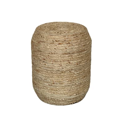 17-in H Woven Hyacinth Decorative Stool