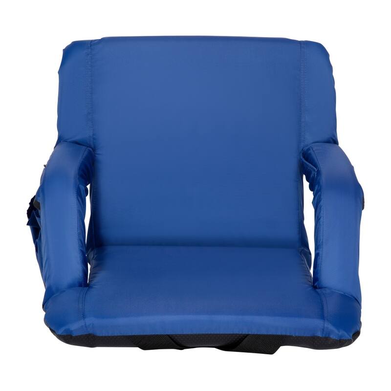 Backpack Reclining Padded Stadium Chairs with Armrests & Storage Pockets