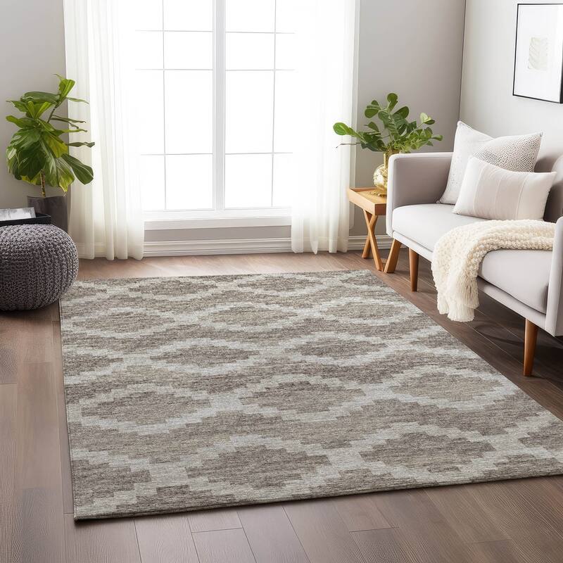 Premium Washable Super Soft Boho Moroccan Mayfield Rug - Tan - 10' x 14' - Rectangle