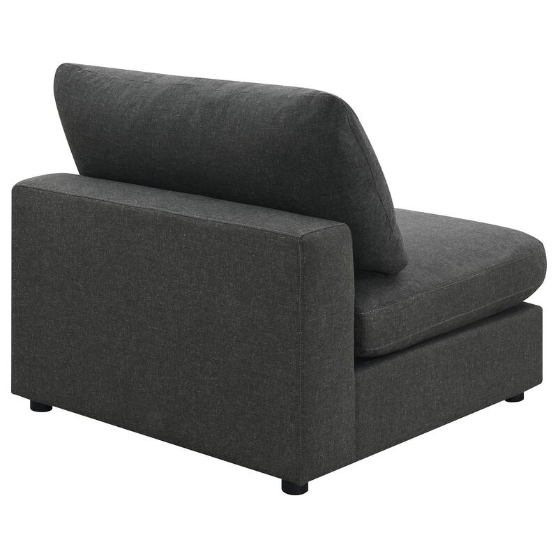 Serene Transitional Upholstered Armless Chair