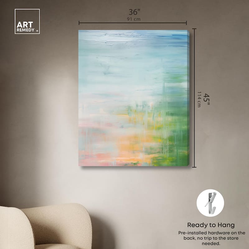 Peaceful Shore Canvas by Art Remedy, Gallery Wrapped