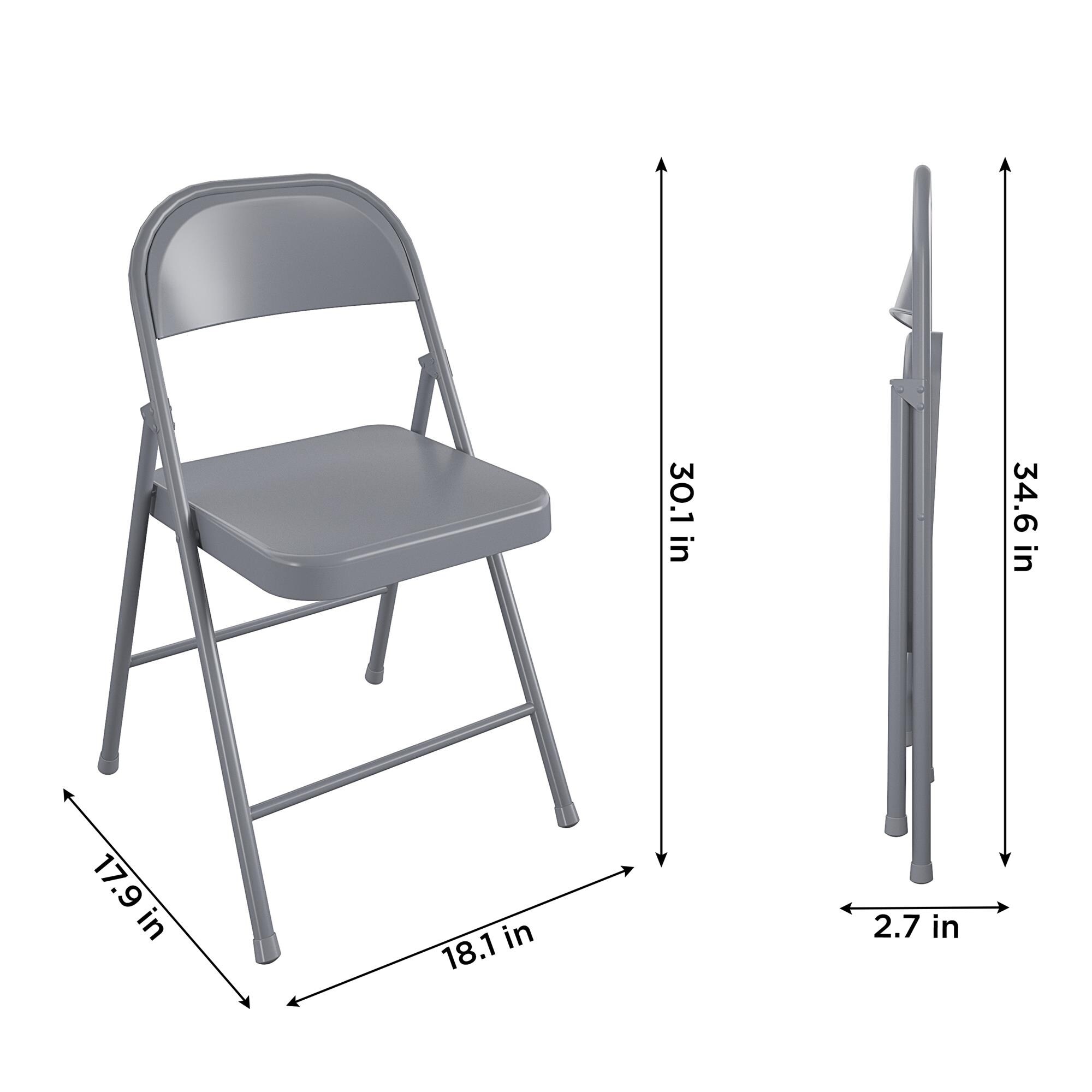 COSCO SmartFold All Steel Folding Chair 4 Pack Bed Bath Beyond 37840304