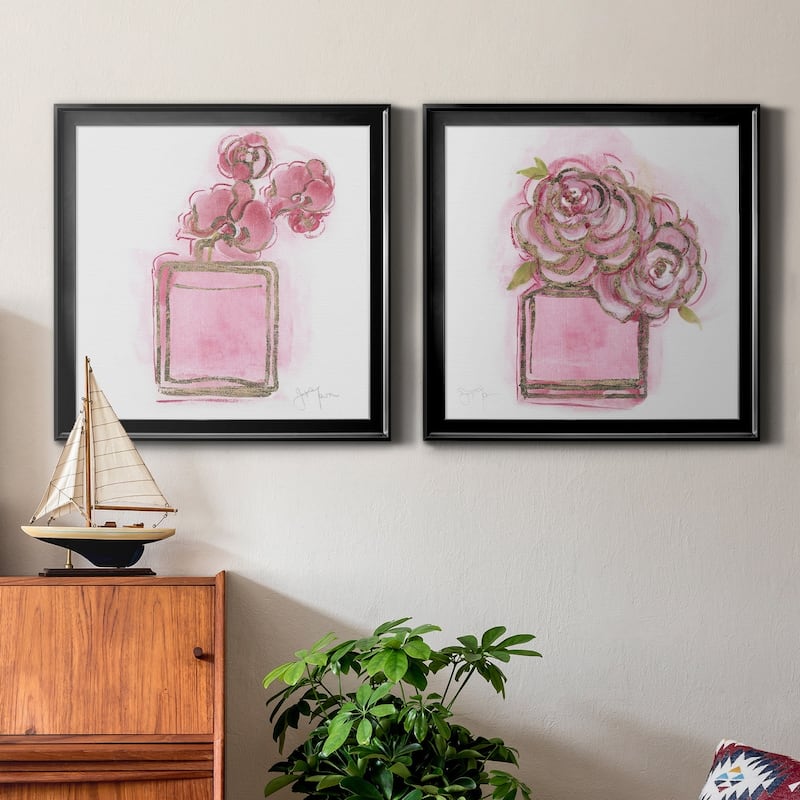 Golden Perfume I-Premium Framed Canvas - Ready to Hang - Multi-Color