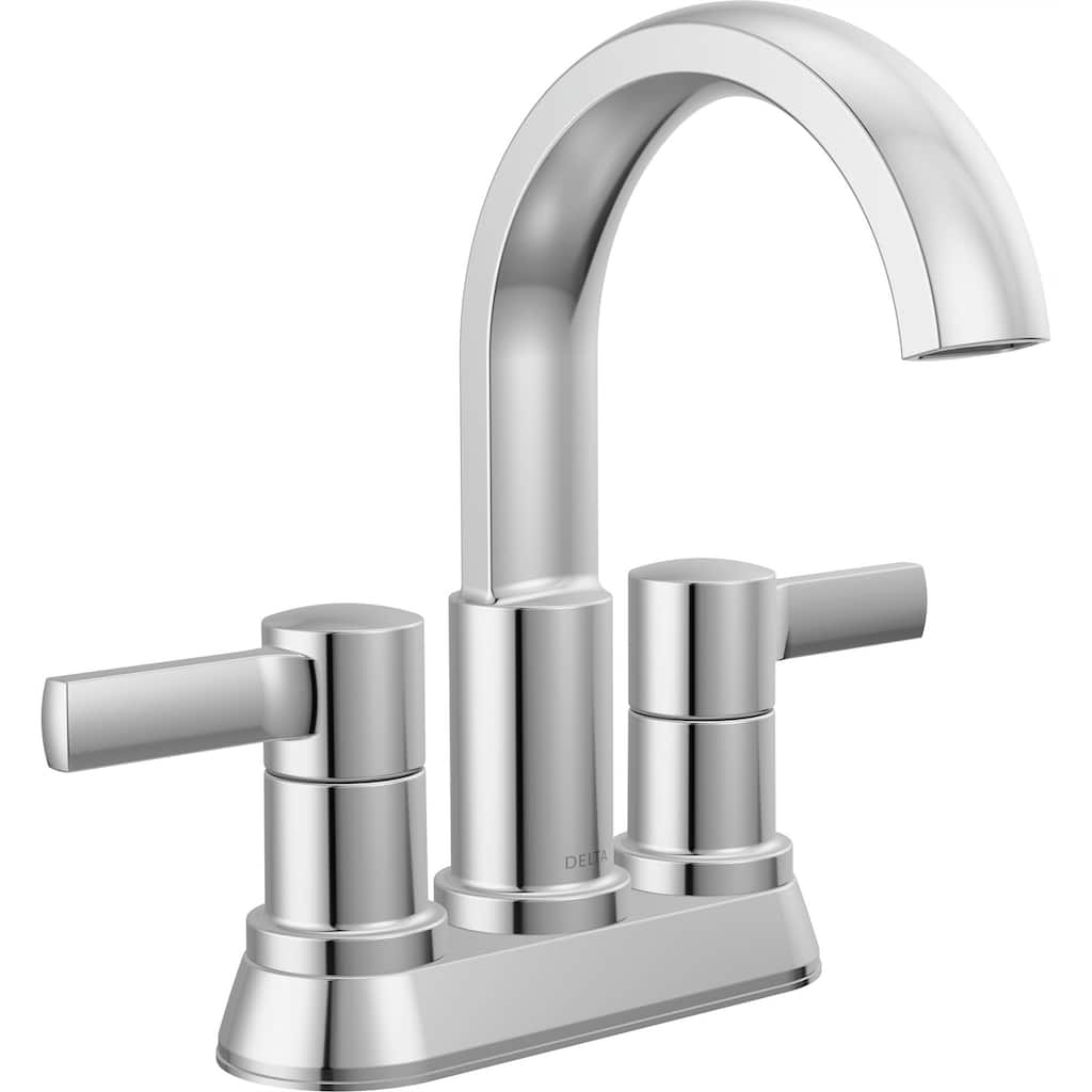 Delta 25855LF Albion 1.2 GPM Centerset Bathroom Faucet with Push